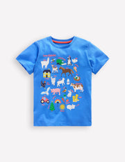 NWT Mini Boden Farm Animal T-Shirt